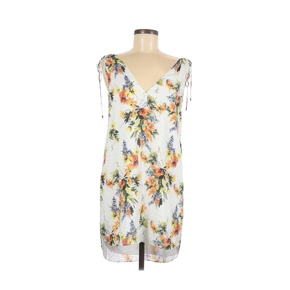 Haute Hippie Endless Summer Dress Size 6 Floral Sleeveless V-neck V-back New - Picture 2 of 9